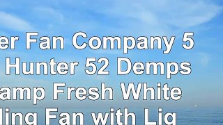 Hunter Fan Company 59252 Hunter 52 Dempsey Damp Fresh White Ceiling Fan with Light and