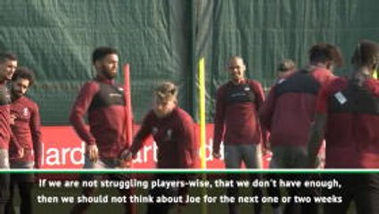 Klopp won't risk Gomez for 'one or two weeks'