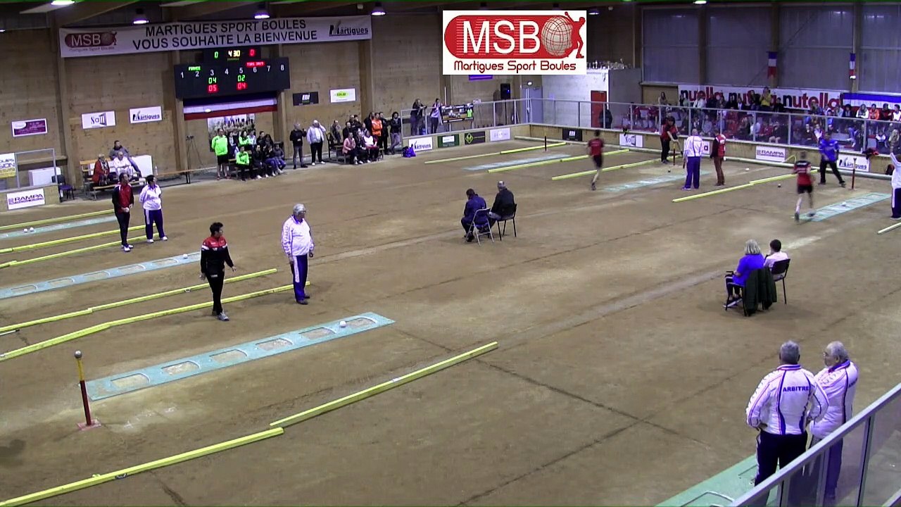 Seconde demi-finale, tir en relais Elite masculin, Toulouse contre Balaruc-les-Bains, France Tirs, Martigues 2019