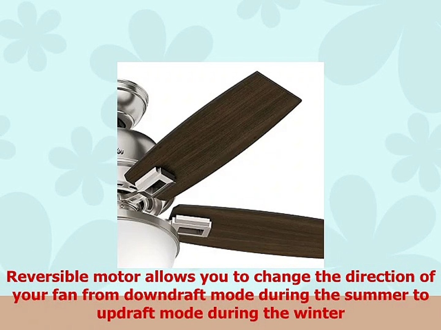 Hunter Fan Company 52227 Hunter 44 Donegan Bowl Brushed Nickel