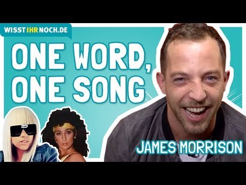 James Morrison performs songs by Lady Gaga and Cher in a game of song association
