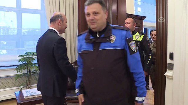 İçişleri Bakanı Soylu, Emniyet Genel Müdürü Uzunkaya ve beraberindekileri kabul etti - ANKARA