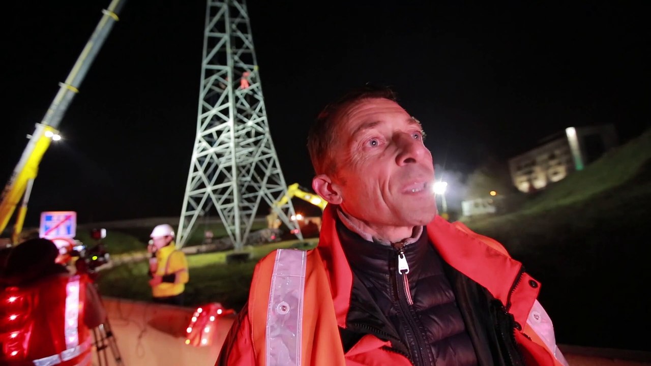 Grenoble :  la fin des pylônes entre Catane et le Rondeau