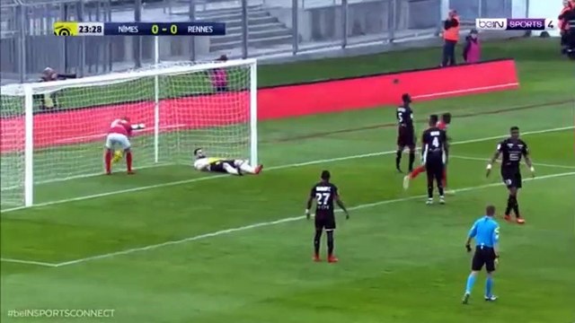 Nimes 1 - 0 Rennes Renaud Ripart Goal 09.04.2019