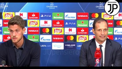 Download Video: Conferenza stampa ALLEGRI RUGANI pre AJAX-JUVENTUS: 