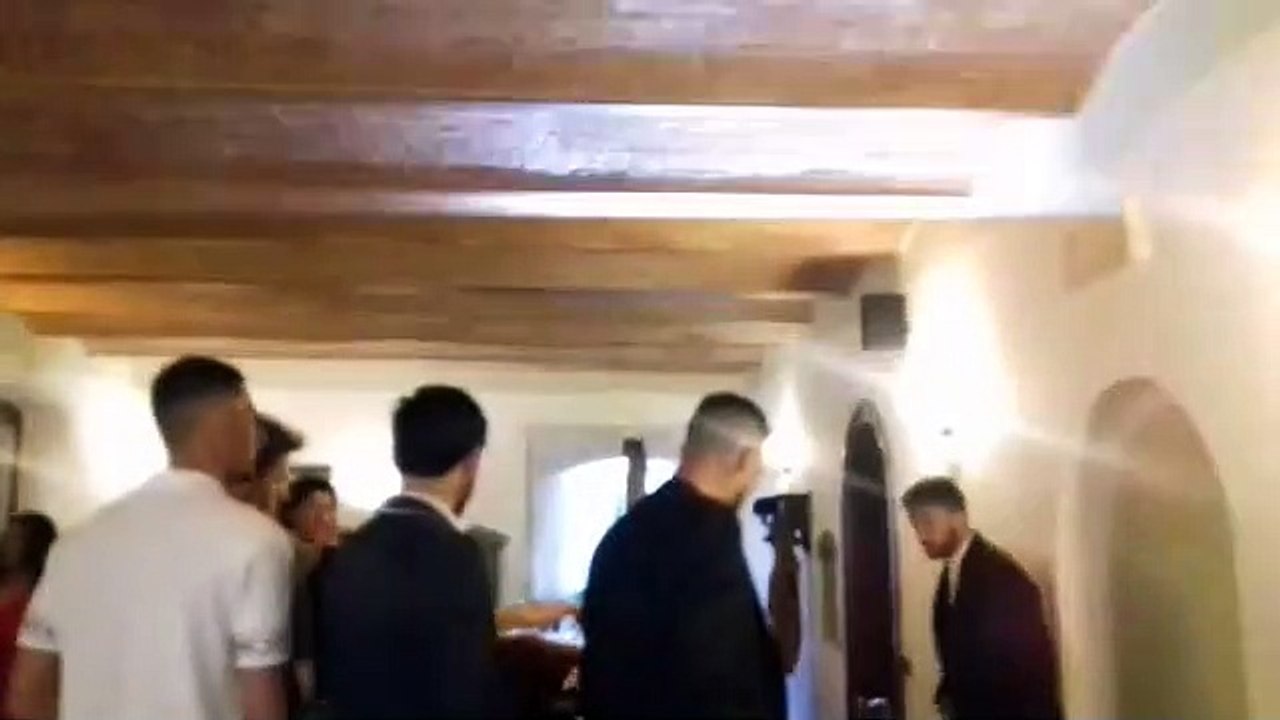 LAZIO, L'ARRIVO DEI CALCIATORI A NARNI - 9 APRILE 2019