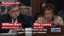 Attorney General William Barr Refuses To Answer If White House Was Briefed On Mueller Report