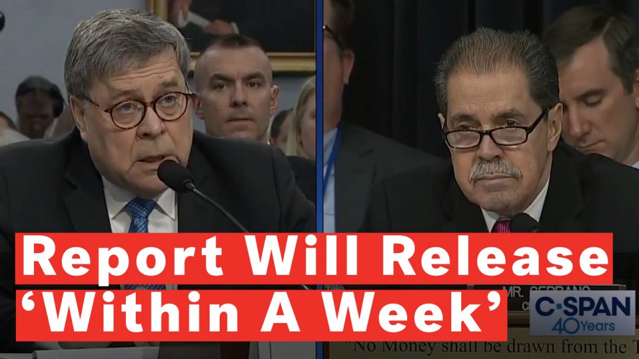 Attorney General William Barr Says Mueller Report Should Be Released Within A Week