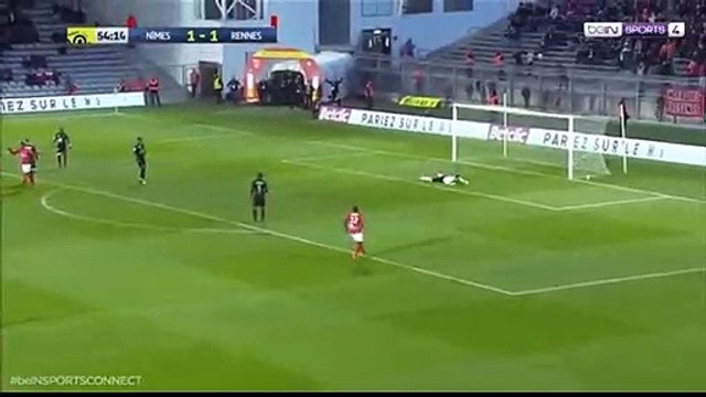 Nimes 2 - 1 Rennes Denis Bouanga Super Goal 09.04.2019