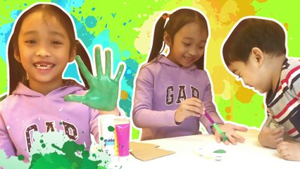 Hand Painting Art Activity with my little brother.