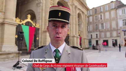 Cérémonie de remise des  képis blancs à Auch