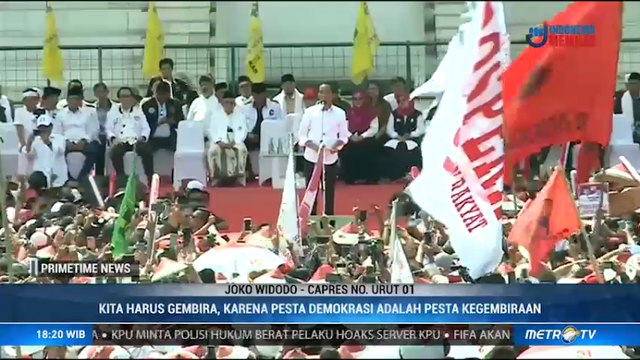 Jokowi: Pesta Demokrasi Adalah Pesta Kegembiraan