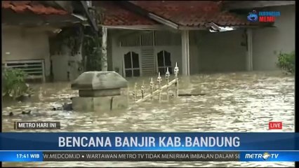 Ketinggian Banjir di Kab. Bandung Bertambah
