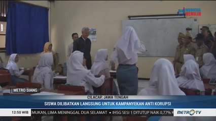 Ganjar Ajarkan Pendidikan Antikorupsi pada Siswa SMA di Cilacap