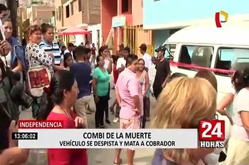 Independencia: combi que chocó transitaba con revisión técnica vencida