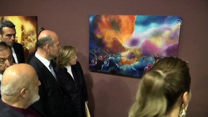 Bakanlar Soylu ve Ersoy resim sergisinde - ANKARA