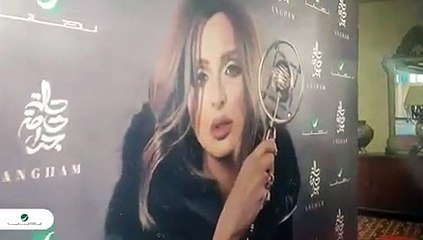 أنغام تظهر برفقة زوجها خلال الاحتفال بألبومها "حالة خاصة جدا".. فيديو وصور