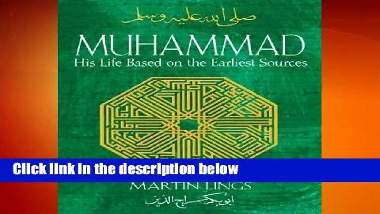Full E-book  Muhammad: His Life Based on the Earliest Sources  Best Sellers Rank : #2