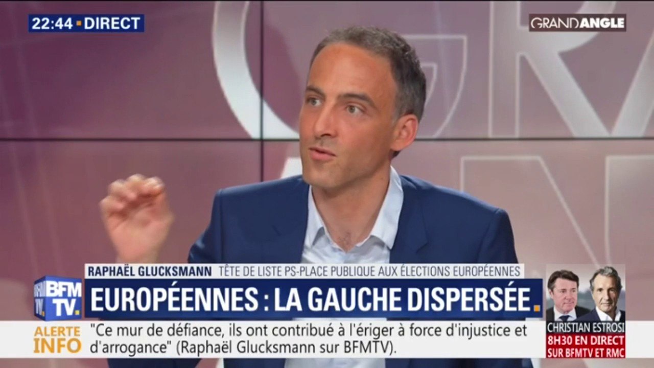 "J'aime l'Europe" Raphaël Glucksmann confie qu'il n'aurait pas été candidat dans une autre élection que les européennes