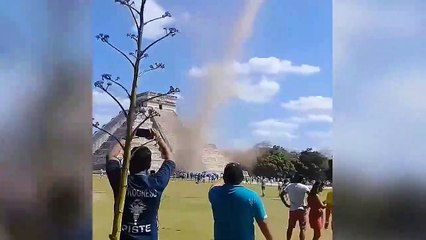 Insolite : une mini tornade filmée dans un lieu touristique
