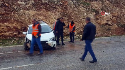 Takla atan otomobilden sağ çıktı