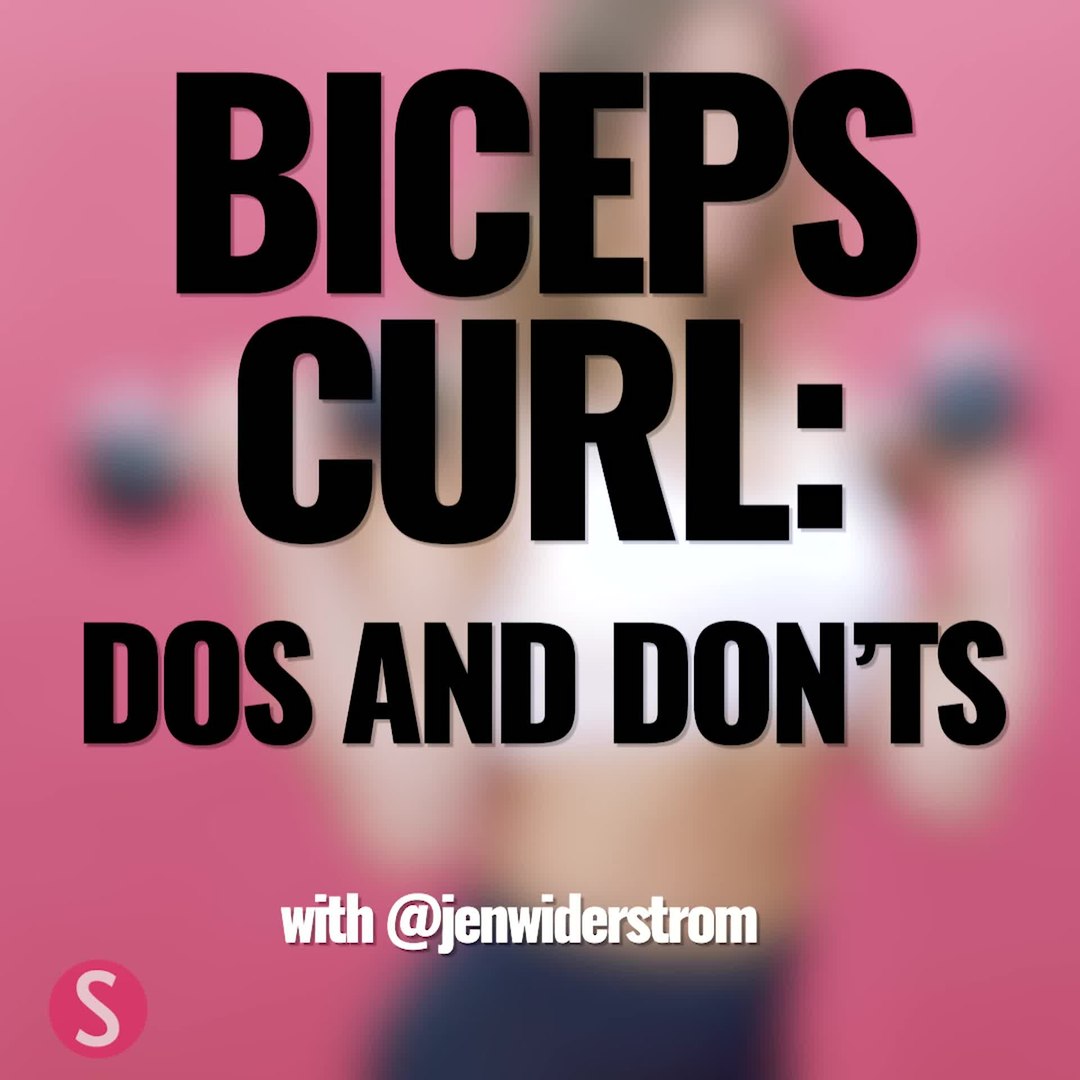 ⁣Biceps Curl: Do's and Don'ts with Jen Widerstrom
