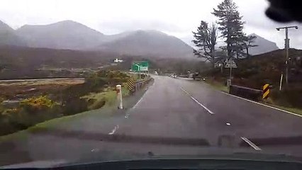 Split Second Decision Saves Man From Oncoming Car
