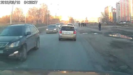 Concrete Slabs Slam Down on Passenger Bus