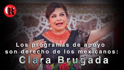 Los programas de apoyo son derecho de los mexicanos: Clara Brugada.