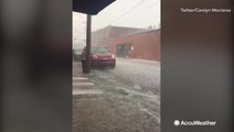 North Carolina town pelted with heavy hail