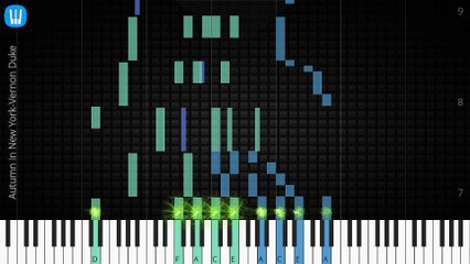  [Piano Solo]Autumn In New York, Vernon Duke-Synthesia Piano Tutorial