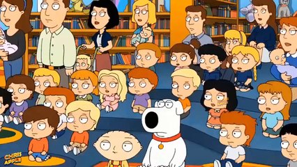 Stewie hovered like a light bulb!