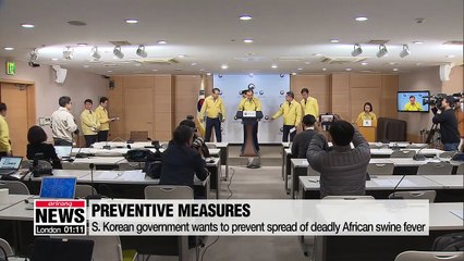 To fight African swine fever, S. Korea bans people from bringing in livestock products
