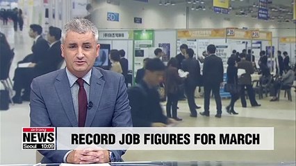 March employment rate hits monthly record high of 60 pct.