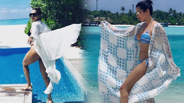 Malaika Arora's bikini pose copied by Sophie Choudry; Here's the proof | FilmiBeat