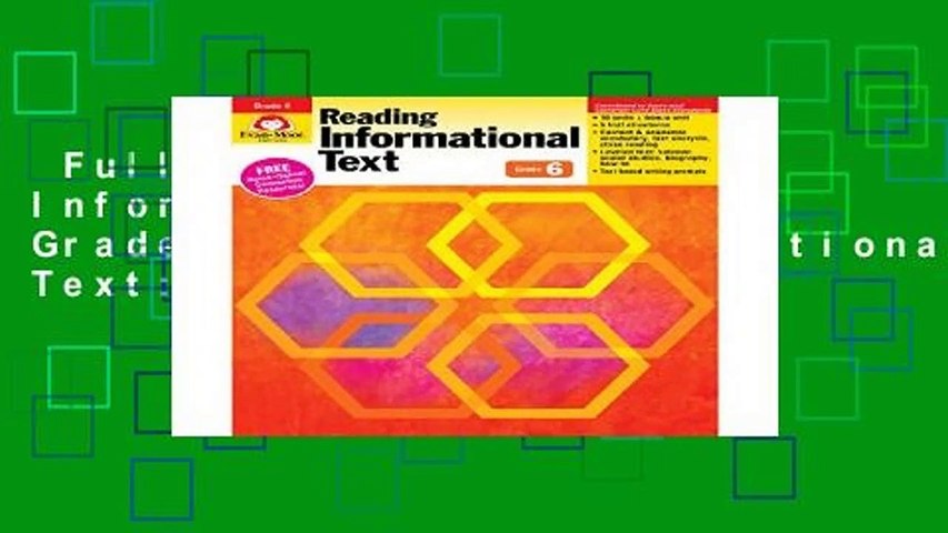 Full version  Reading Informational Text, Grade 6 (Reading Informational Text: Common Core