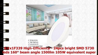 15W 4 Dimmable LED Recessed Lighting Fixture Retrofit Downlight  6000K Daylight White