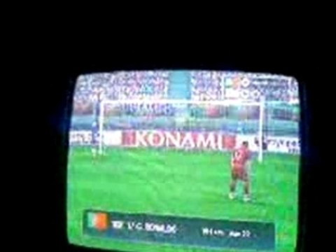 séance de tir au but PES 2008 PORTUGAL-ANGLETERRE