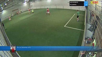 But de Sébastien (4-8) - LES MICKEYS Vs FC CONFO  - 09/04/19 21:00 - LIGUE 4  - Poitiers Game Parc
