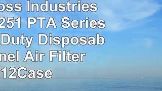 Glasfloss Industries PTA18251 PTA Series Heavy Duty Disposable Panel Air Filter 12Case