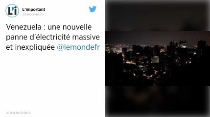 Nouvelle panne d'électricité générale au Venezuela