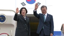 [현장영상] 문 대통령 출국...한미 정상, '2시간' 단독·확대 회담 예정 / YTN