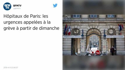 Hôpitaux de Paris : les urgences appelées à la grève à partir de dimanche