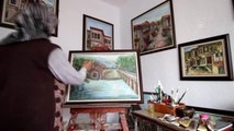 63 Yaşındaki Ev Hanımı 16'ncı Resim Sergisini Açıyor