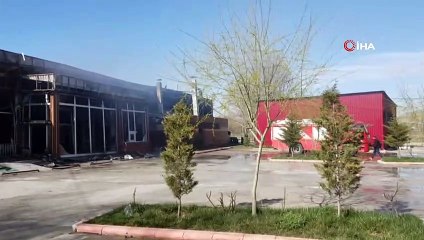 Alabalık tesisi yangında kullanılamaz hale geldi