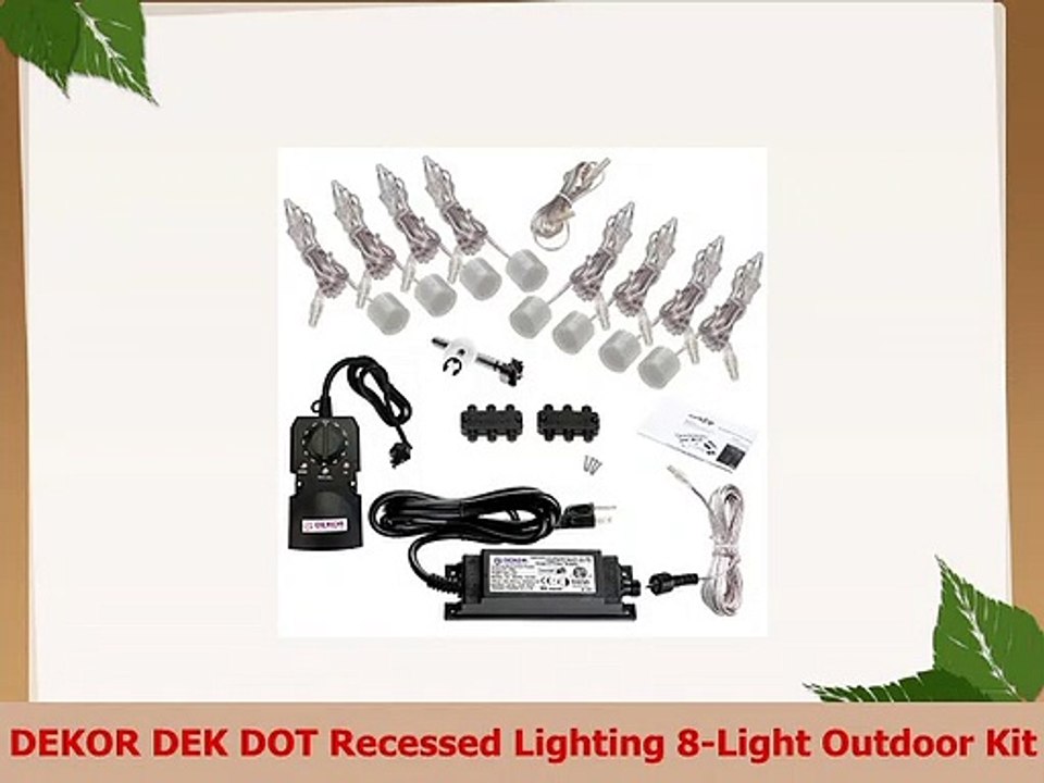 DEKOR DEK DOT Recessed Lighting 8Light Outdoor Kit