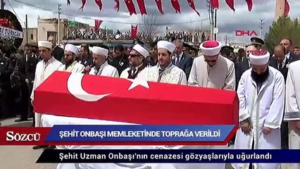 Şehit Uzman Onbaşı’nın cenazesi gözyaşlarıyla uğurlandı