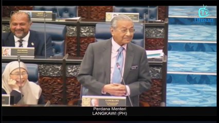 Dr. Mahathir mencelah perbahasan Ahmad Maslan