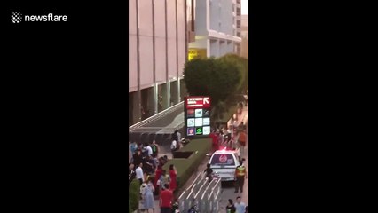 Emergency services arrive at Bangkok hotel fire as one confirmed dead