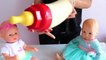 Giant GUMMY Baby Bottle for baby dolls - DIY kids video how to make jelly milky bottle